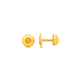 22K Gold Reversible Stud Earrings